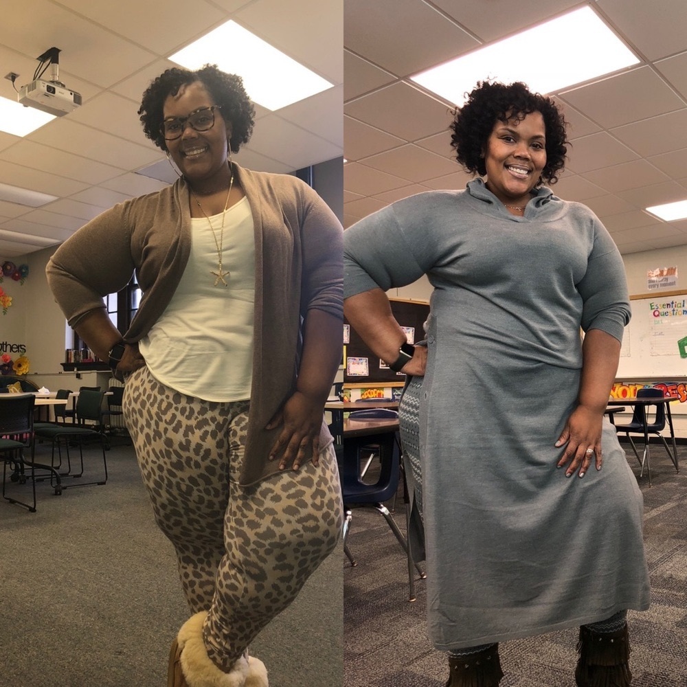 Grey cotton leggings